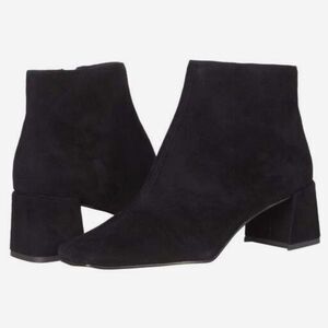 Pelle Moda Aliya Black Suede Ankle Boots, size 7